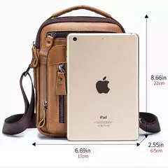 Marca 100% de couro genuíno dos homens sacos ombro saco do mensageiro para home - comprar online