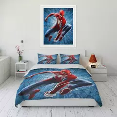 Conjunto de cama impresso Marvel Spider-Man para crianças e adultos, colcha macia, fronha, cama confortável, Twin, cama king, luxo - Wolf Magazine