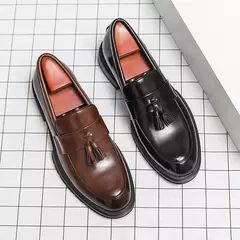Mocassins macios masculinos, sapatos de couro borla, sapatilha de condução, marca de luxo, plus size, 46, alta qualidade, moda na internet