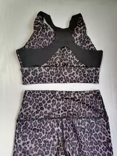 Terno de ioga leopardo para mulheres, roupa de treino fitness, ginásio, roupas esportivas, roupas esportivas secas, roupas brancas, roxo, 2021 - loja online