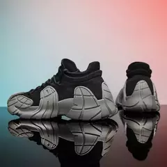 Casual Mesh Ventile Calçados esportivos para homens e mulheres, casais, meias de malha, sola grossa, tênis de lazer, tênis mecha na internet