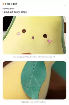 Travesseiro de frutas recheadas para meninas brinquedo de pelúcia banana macia cogumelo dos desenhos animados, cenoura e abacate presente para meninas - comprar online