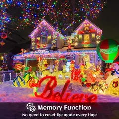 Outdoor LED Solar Light String para decoração de Natal, fada cortina, paisagem luzes, festa de jardim, 8 modos - comprar online