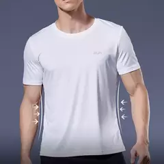 Camiseta masculina de manga curta, camiseta esportiva de ginástica de verão, secagem rápida, camisas de musculação corrida, camiseta extragrande Brasil - Wolf Magazine