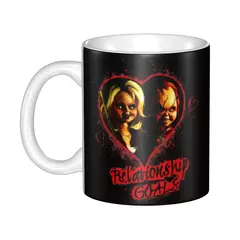 Personalizado horror assassino chucky canecas de café diy filme do jogo da cria - loja online