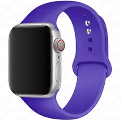 Pulseira de Silicone para Apple Watch, Pulseira Esportiva, iWatch Series 8, 7, 6 na internet