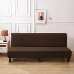 Tampa do sofá-cama impermeável para sala de estar, sofá dobrável sem braços, Stretch Couch Covers, Thick Poltrona Protector na internet