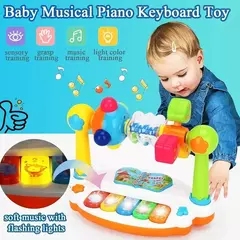 Teclado Piano com Som Claro para Crianças, Música Giratória, Brinquedo Educacional Da Música, Presentes do bebê - Wolf Magazine