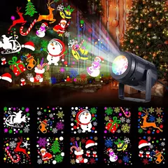 Luzes LED Do Projetor Do Floco De Neve, Lâmpada De Projeção Interior, Holofotes Giros, Dia Das Bruxas E Festival De Natal, 16 Padrões - Wolf Magazine