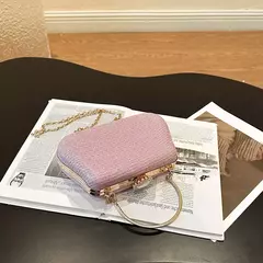 Saco de noite luxuoso para mulheres, alto design, banquete de festa, saco de glitter para senhoras, embreagem do casamento, bolsa de ombro, bolsa de corrente, marca na internet