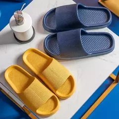 Chinelos antiderrapantes de banheiro para homens e mulheres, confortáveis sandálias ao ar livre, flip-flop de praia, sola macia, eva, leve, nova moda, verão - loja online