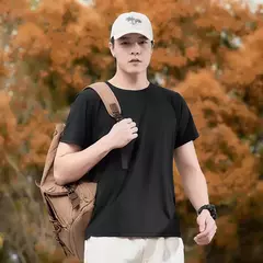 Camiseta esportiva de secagem rápida masculina, blusa de mangas curtas, casual preta e verde, camiseta de ginástica, roupas de verão, tamanho grande 6XL 7XL, 2024 - comprar online