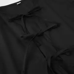 TRAF-Blusa de manga folhada folhada para mulheres, top branco, preto, ruched, laço amarrado, verão, tops bonitos, fêmea, 2021 na internet