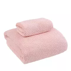 Conjunto de três peças de toalha de banho de abacaxi, toalha de rosto doméstica, espessada e aumentada, secagem rápida, algodão - loja online