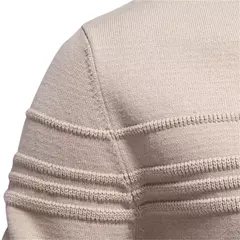 AIOPESON Mens Crewneck Pullover Sweater Knitted Cotton Stripped Quality Autumn Winter Warm Sweaters for Men na internet
