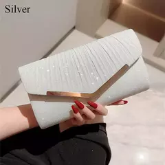 Saco De Noite De Ouro e Prata, Bolsa De Festa De Cadeia De Luxo, Casamento na internet