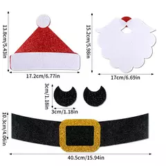Natal porta e janela adesivos feltro, boneco de neve dos desenhos animados, Papai Noel, alces, adesivo de parede para o inverno, decoração do Natal, Natal, ano novo