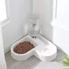 Bebendo automático amor pet tigela à prova de umidade gato tigela bacia do cão dupla utilização multi-funcional beber e alimentação