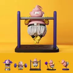 Imagem do Dragon Ball Fitness Body Building Modelo, Majin Buu Figura fofa, Brinquedos Anime, Figuras de Ação, Brinquedos de Coleção, 5 peças por conjunto