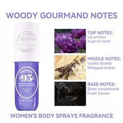 Spray Corporal SOL Gourmand para Mulheres, Perfume de Baunilha, Névoa Corporal e Cabelo, Fragrância, Inspirado em SOL, 3.0FL.OZ, 90ml - loja online