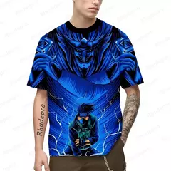 Naruto Anime T-shirt extragrande masculino, Roupas Y2K, Manga curta, Streetwear Hip Hop, Camisas Essentials, Roupas de tendência, Novo, 2024 - loja online