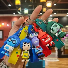 10 ou 30 pçs anime dentro para fora chaveiro mind wars emoções tristes kawaii figura de ação modelo brinquedo boneca chave do carro dos homens pingente acessórios