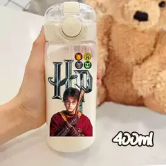 Harry potter palha copo de água 600/400ml crianças beber portátil plástico transparente grande capacidade esporte garrafa de água presentes - loja online
