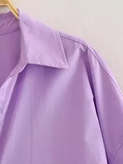 TRAF-Camisa multicolor de botões para mulheres, blusa de manga comprida, blusas extragrandes, streetwear feminino, verão - Wolf Magazine