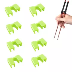 Durável Dobradiça Conector Chopsticks, Pequeno, Fácil Uso, Chopstick Trainer, Portátil, Reutilizável, Ajudante, Japonês, Assistente de Treinamento, 8 Pcs, 10Pcs na internet