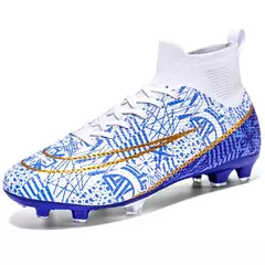 Botas de futebol de alta qualidade para crianças sapatos de tornozelo alto sapatos de futebol de grama sapatos de futebol de alta qualidade fg/tf na internet