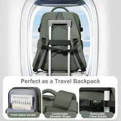 Mochila de Viagem de Avião de Grande Capacidade, Laptop para Mulheres e Homens, Easy jet Carry on Trolly Bag, Casual, 45x36x20 na internet