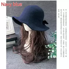 Chapéu de lã de bowknot vintage feminino, Fedoras para senhoras, cúpula de feltro para casamento Igreja Jazz, boné feminino elegante, outono e inverno - comprar online