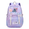 Disney-Mochila Lilo e Stitch para meninos e meninas, mochila, mochila, estudante, adolescente, crianças, mochila, mochila