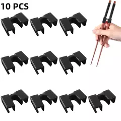 Durável Dobradiça Conector Chopsticks, Pequeno, Fácil Uso, Chopstick Trainer, Portátil, Reutilizável, Ajudante, Japonês, Assistente de Treinamento, 8 Pcs, 10Pcs