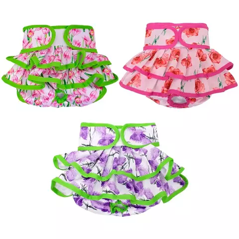 1pc feminino fralda do cão vestido altamente absorvente fraldas do cão para cães da menina, fraldas laváveis do cão para cães em calor, incontinência
