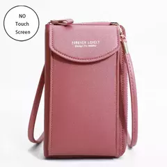 Buylor-Bolsa de couro feminina, tela sensível ao toque, bolsa para celular, bolsa de ombro pequena, macia, feminina, barata, transversal