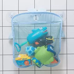 Qwz novo pato dos desenhos animados do bebê saco de malha do banheiro otário design para brinquedos de banho crianças formas animais pano areia brinquedos armazenamento net saco - comprar online