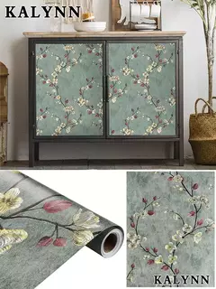 Papel de parede de madeira para decoração de bancada, papel de parede removív - loja online
