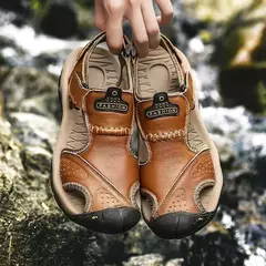 Sandália de praia estilo crox masculina, tênis casual, chinelos genuínos, marca de luxo, sandálias de verão, chinelos masculinos, 2022