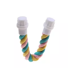 Papagaio pássaro em pé brinquedos corda de algodão brinquedo colorido mastigar poleiros para pássaro balanço arnês gaiola brinquedo para animais de estimação papagaio escalada brinquedos - Wolf Magazine