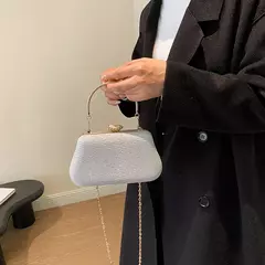 Imagem do Saco de noite luxuoso para mulheres, alto design, banquete de festa, saco de glitter para senhoras, embreagem do casamento, bolsa de ombro, bolsa de corrente, marca