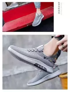 Sapatos casuais de trabalho de baixo nível antiderrapante com sola macia, sapatos de malha respirável, pano de primavera e outono na internet