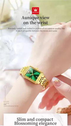 Imagem do Olevs relógios femininos de luxo dourado aço inoxidável relógio feminino luminoso à prova d' água relógio de pulso de quartzo relógios de moda para mulheres