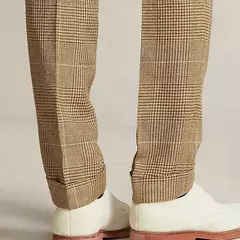 Calça xadrez clássica masculina, estilo cavalheiro britânico, novos produtos para primavera e outono, calça personalizada para homens, 2024 - Wolf Magazine