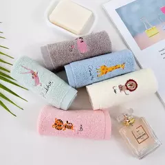 Toalha quadrada de algodão pequena para crianças, Toalha bordada para limpeza de carro, Toalha infantil, 25x25cm - comprar online