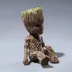 6cm groot guardiões da galáxia homem árvore hetero anime mini decorar brinquedos figura de ação sentado groot crianças modelo brinquedos presentes - loja online