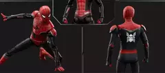 ZD Toy Homem Aranha No Way Home Marvel legends 1/10 Peter Parker Ouro Preto Vermelho Modelo Figura de ação Brinquedo colecionável adulto - loja online