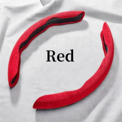 Camurça universal 38cm capa de reforço de volante de carro antiderrapante auto interior protetor de direção acessórios de decoração-marrom - comprar online