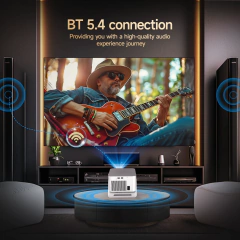 Magcubic android 14 900ansi projetor foco automático nativo 1080p suporte 8k com wifi6 bt5.4 2 + 16g filme portátil ao ar livre hy350max - loja online