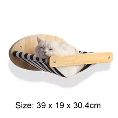 Estrutura de escalada para gatos montada na parede, 50cm, escada de escalada para gatos, rede, atividade, sisal, poste de garra para gatos, pedal interno, casa para gatos - loja online